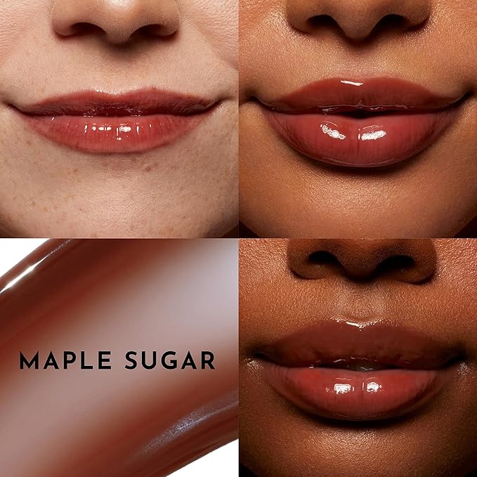 Women's Forget The Filler Lip Plumper Line Gloss, Maple Sugar, Brown, 0.11 Fl Oz (Pack of 1)