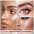 Boobeen 4-Color Makeup Palette, Highly Pigmented Glitter Eyeshadow