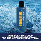 Bath and Body Gift Set for Men Body Wash Set with Fresh Ocean Scent Shower Gel, Body Lotion, Shampoo, Birthday Gifts for Men,regalos para hombre, Birthday Gifts for Him