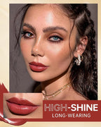 MAKI YIKA Red Lipstick for Women Moisture Hydrate Lipsticks Glossy Dark Red Lipsticks Sheer Finish Lightweight Tinted Lip Balm (Z12 Pampas)