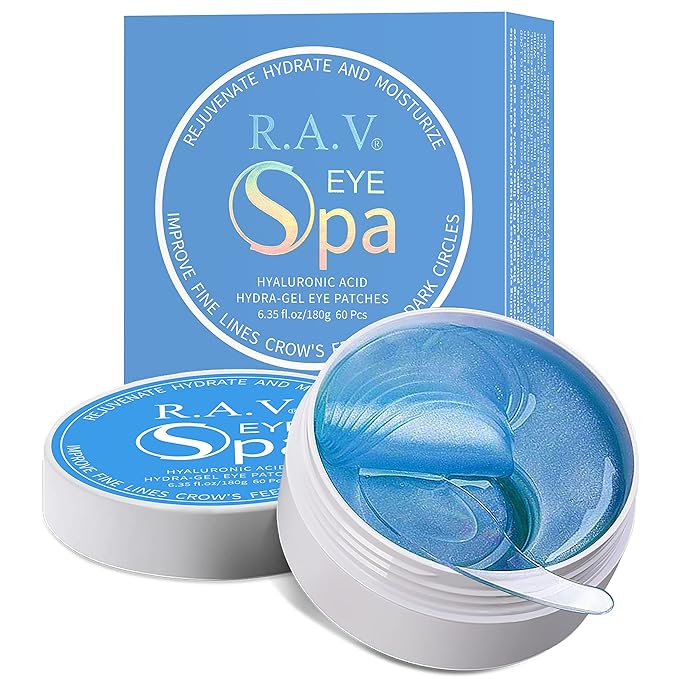 Under Eye Patches, Hyaluronic Acid Eye Mask, Collagen Eye Pads for Dark Circles, Eye Bags, Puffiness, Diminish Fine Lines and Wrinkles, Moisturize and Tighten Eye Skin for Men and Women