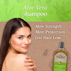 Tio Nacho Aloe Vera Deep Repair Shampoo, Organic Aloe Vera and Royal Jelly for Hair Repair and Protection, with Vegetable Keratin for Strength and Shine, Paraben, Salt, Silicone-Free, 14 Oz (3 Pack)