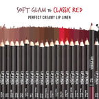 KISS New York Professional Slim Lip Pencil, Creamy Soft Lip Liner, Smooth Long-Lasting Rich Lip Color, Natural Lip Makeup, Water-Resistant Lip Crayon (Plum)