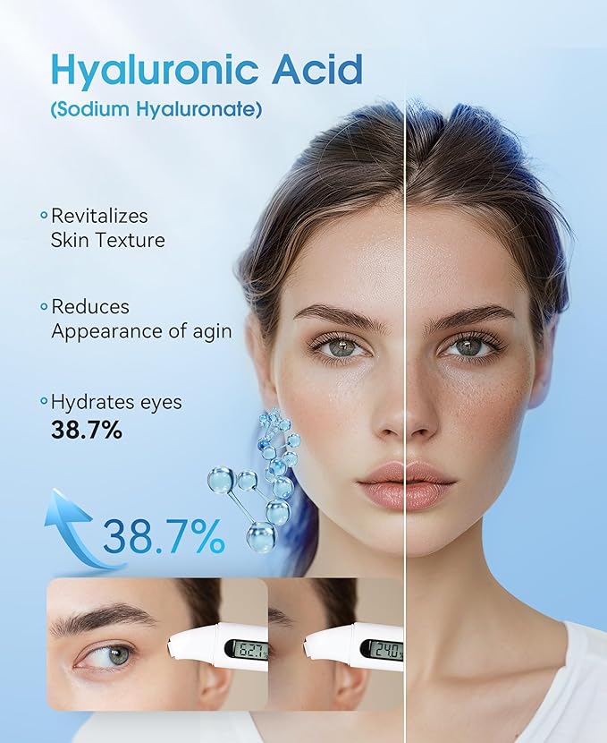 LC-dolida 7 Packs Steam Eye Mask, Hyaluronic Acid Formula Auto Heated Eye Mask for Dry Eyes SPA Warm Sleep Eye Mask Cornea Care Rest Self Heating Eye Mask Business Trip Party Favors Supplements