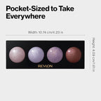 Revlon Crème Eyeshadow Palette, Illuminance Eye Makeup with Crease- Resistant Ingredients, Creamy Pigmented in Blendable Matte & Shimmer Finishes, 715 Precious Metals, 0.12 Oz