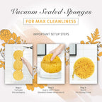 Spongentle Deep Cleansing Body Loofah Sponge, Natural Colors, for Bath and Shower, Multiple Textures for Gentle and Deep Exfoliation, Generous and Rich Lather, (Pack of 3)