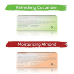 Himalaya Cleansing Bar Soaps Variety Pack, Neem & Turmeric, Almond, Cream & Honey and Cucumber, 4.41 oz, 12 Pack