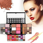 Professional Makeup Palette Set, 36 Colors Eyeshadow + 28 Lip Glosses + 4 Concealer Powder + 3 Blushers + 2 Contouring + 1 Highlight + 3 Brushes + Mirror, Make Up Palette Set