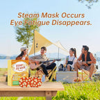 Steam Eye Mask Self Heating Moist Eye Compress Disposable SPA Warm Eye Mask 10 Packs for Dry Eyes, Eye Fatigue, Stress Relief, Soothing Headache Travel Trouble Sleeping (Chamomile)