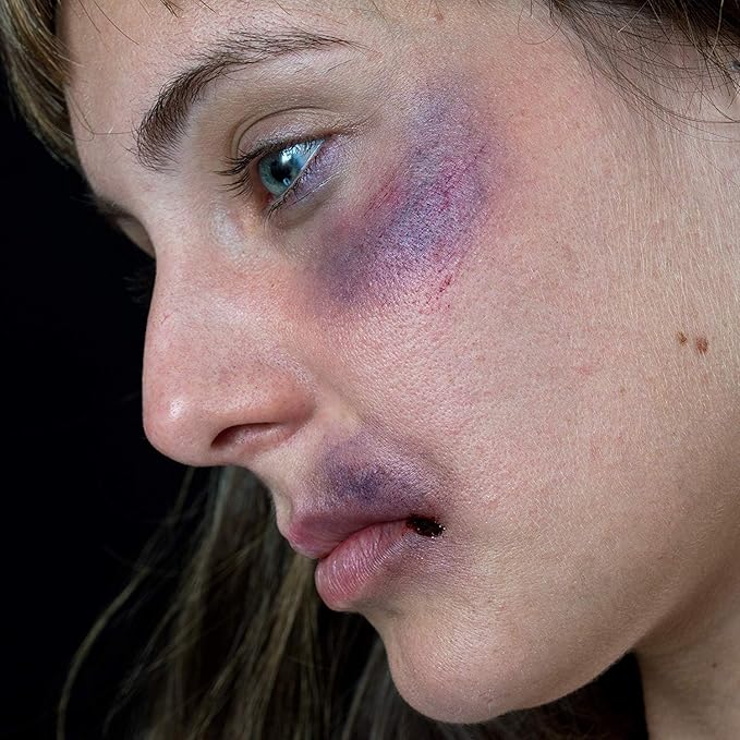 Mehron Makeup Tri-Color Character Makeup Palette | Halloween, Special Effects and Theater Cream Makeup FX Palette | Face Paint Makeup .7 oz (20 g) (BRUISE)