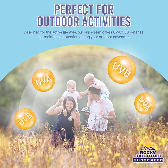 Rocky Mountain Sunscreen SPF 50 Gallon Lotion | Broad Spectrum UVA/UVB Protection | Hawaii 104 Reef Act Compliant (Oxybenzone & Octinoxate Free) | Water Resistant 80 Min. | Fragrance Free | 128 Fl Oz