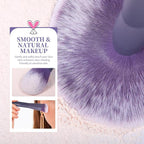 DUcare Makeup Brushes Set Professional 20pcs Vegan Make Up Brushes, Foundation Eyeshadow Concealer Contour Powder Blush Blending Eyeliner Brush with Silicone Face Mask Brush Purple