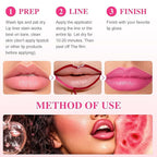 Lip Stain - Lip Stain Peel Off Long-Lasting with Matte Finish Waterproof & Transfer-Proof, Lip Liner Moisturizing & Nourishing Non-Stick Cup Highly Pigmented Color Lip Tint (02 Pink)