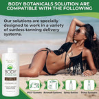 Professional Sunless Tanning Spray Tan Solution, Organic Essential Oils, Airbrush Formula, 33.8 Fl Oz. (Level 3 (12% DHA))