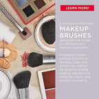 Mirabella Detail Professional Makeup Brush – Precision Eyeshadow Brush for Blending & Smudging – Small Vegan Brush w/Tapered Bristles & Weighted Handle for Eyeshadow Detailing