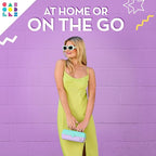 Caboodles Pretty in Petite Makeup Box, Hard Plastic Organizer Box, 2 Swivel Trays, Fashion Mirror, Secure Latch for Safe Travel