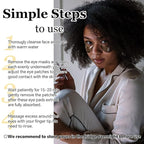 Under Eye Mask Moisturizing Eye Mask Patches,60PCS Eye Treatment Mask Cooling Under Eye Pads for Brightening Repairing and Refreshing Your Skin Under Eye Mask, Beauty Skin Care Gift (black)