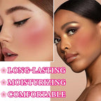 3 Pcs Cream Blush Stick Set,Face Shadow Shading & Eyes(04#,05#,06#)