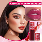 7 Colors Korean Lip Tint Stain Set Long-lasting Waterproof Velvet Lip Tint Moisturizing Lip Gloss Set，Multi-Use Lip and Cheek Tint for Women Daily Lip Makeup