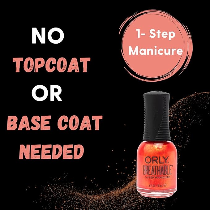 Orly Melting Point Nail Polish Collection | GoldenOrange Shimmer | Long-Wearing, Full Coverage Formula with Gripper Cap | Vegan & Cruelty-Free (Erupt To No Good)