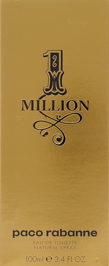 Paco Rabanne 1 Million for Men Eau de Toilette Spray, 3.4 Ounce