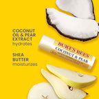Burt's Bees Lip Balm - Berry Agua Fresca, Dragonfruit Lemon, Coconut & Pear, Tropical Pineapple Pack, With Beeswax, Tint-Free, Natural Origin Lip Treatment, 4 Tubes, 0.15 oz.
