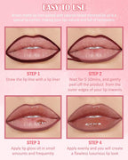 Brown Peel Off Lip Liner Stain & Brown Lip