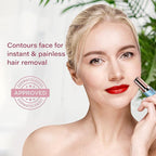 Facial Hair Removal for Women | Electric Razor Device Small Mustache Dermaplaning Remover Tools Tweezers Epilator Trimmer Face Dermaplane Shavers Beauty Gadgets Set Accessories by VISOFO (Topaz)