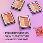 Wet n Wild MegaGlo Blushlighter, Blendable Blush & Highlighter Set, Shimmery Metallic Finish, Flash Me
