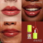 NYX PROFESSIONAL MAKEUP Fat Oil Lip Drip, Moisturizing, Shiny and Vegan Tinted Lip Gloss - Losin Cone-trol (Neutral Nude)