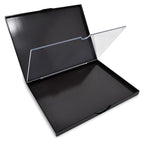 The Adept Palette in Singularity Black - Double Sided Magnetic Empty Palette with Divider, Holds Over 100 Single Round Standard Sized Eyeshadow Pans, Hardshell Case