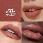 FOCALLURE Ultra Chic Matte Lipstick,Rich Vitamin E Lip Crayon,Lightweight Matte Color without Drying or Fading,Long Lasting Waterproof Lips Makeup,FUZZY WUZZY