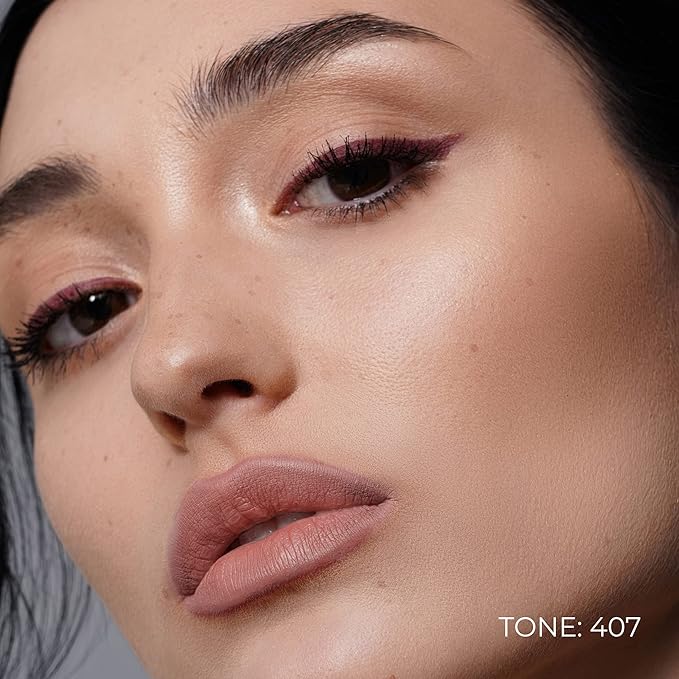 Matte Gel Lip Liner Pencil | Weightless&CreamyTexture - Sharpenable - Longwear & Waterproof - High Pigmented & Flawless Finish - Moisturizing - Cruelty-free & Paraben-Free,- 407, 1,7g/0.05oz