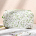 Soidram floral makeup bag quilted