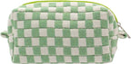 Pazimiik checkered makeup bag for