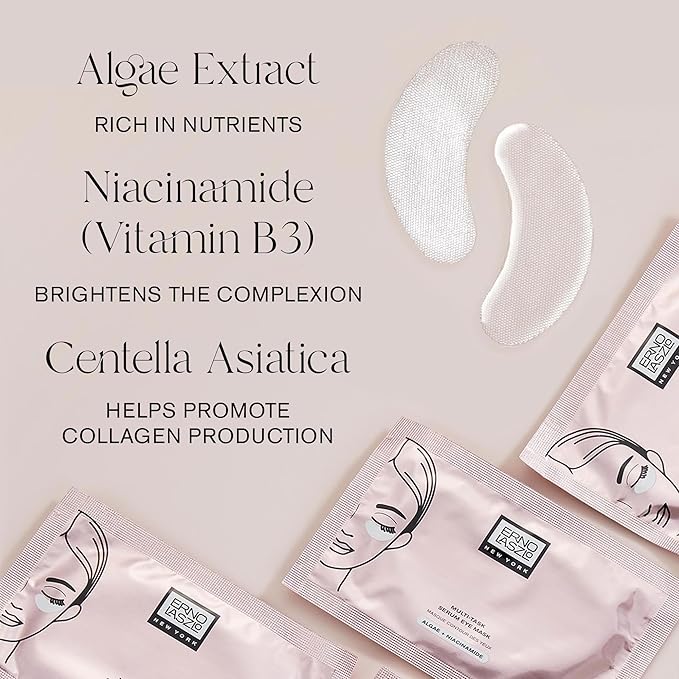 Erno Laszlo Multi-Task Serum Under Eye Mask, Hydrate and Nourish, Under-Eye Patches Improve Puffiness, Fine Lines and Dark Circles, Set of 6 Masks, 0.15 Fl Oz each - Wrinkle Patches