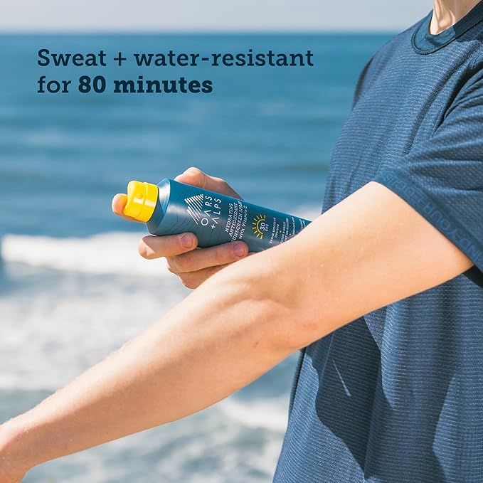 Oars + Alps Sunscreen Spray for Face & Body, SPF 30 Spray Sunscreen Infused with Vitamin C & Antioxidants, No White Residue, Water & Sweat Resistant, All Skin Types, Lightweight, Hydrating, 6oz, 2pk