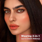 Boobeen Highly Pigmented Lip Gloss Liquid Lipstick, Multi-Use Lip and Cheek, Lightly Tinted, Lip Stain Long-Lasting, Non-sticky Matte Lips and Cheeks Color