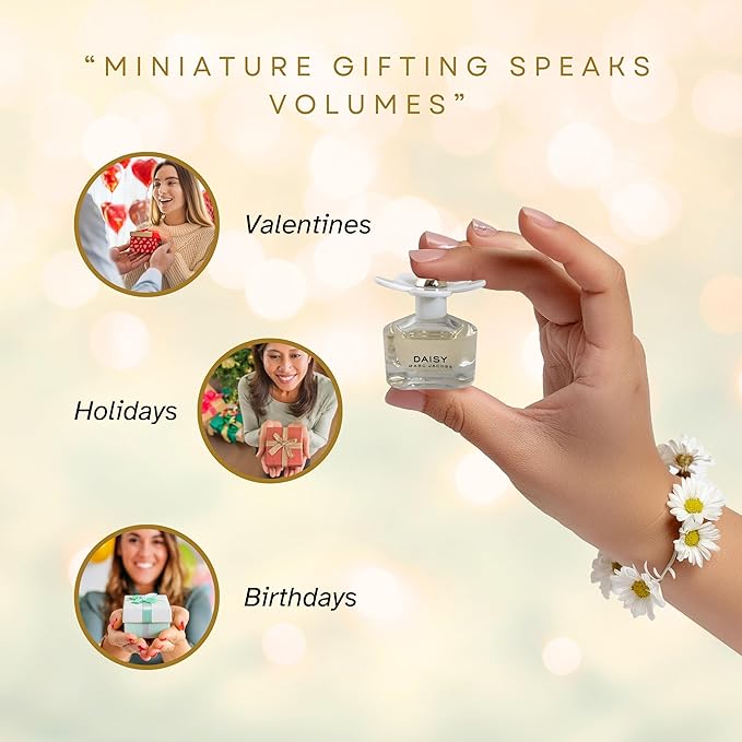 Marc Jacobs Daisy Perfume for Women EDT Mini Splash, 0.13 Ounce