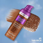 Covergirl Simply Ageless Skin Perfector Essence Foundation, 65 Tan-Rich, Tinted Skincare Makeup Hybrid, Sheer Tint, Radiant Finish, Glowy Finish, Vegan Formula, 1.0oz