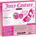 Make It Real Juicy Couture Lip Gloss Dial Up The Style Phone & DIY Lanyard - 7 Strawberry-Scented Lip Gloss Colors, Create Beaded Lanyard & Decorate with Gems for Girls Ages 6+