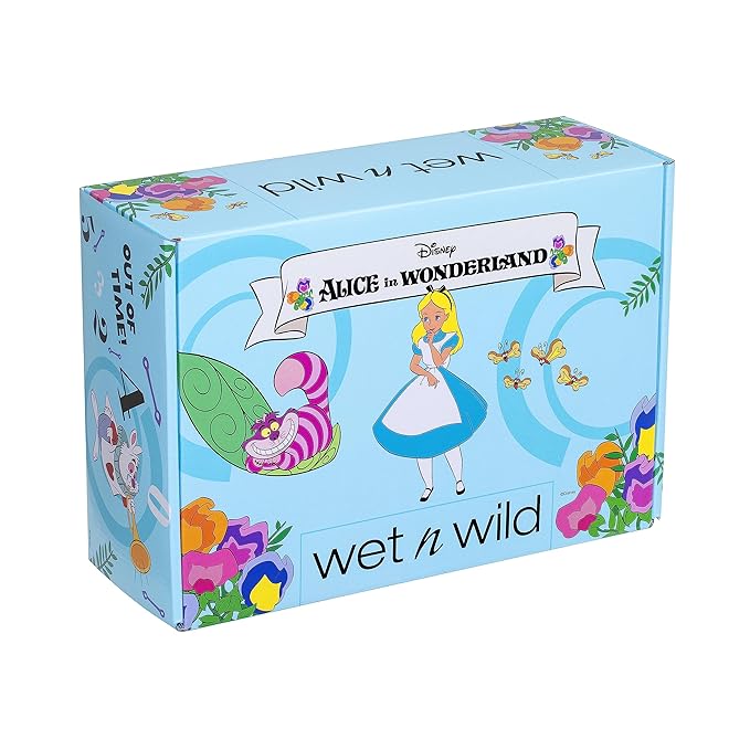 wet n wild Alice in Wonderland PR Box - Makeup Set with Versatile Brushes, Buildable & Blendable Palettes, Vibrant Colors, & Lip Glosses for Unique Looks, Cruelty-Free & Vegan