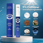 5% Caffeine Eye Serum and Under Eye Roller Cream with 360° Massage Ball for Dark Circles and Puffiness | Under Eye Bags Reduce Wrinkles & Fine Lines | Suitable for All Skin Types | Aloe Scented