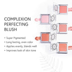 Honeybee Gardens Complexion Perfecting Blush in Rendezvous, Soft Neutral Rose, Pigmented, Vegan & Gluten-Free, 8.5g