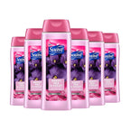 Suave Moisturizing Body Wash, with Sweet Pea Violet and Vitamin E Extract, No Parabens, No Phtahaltes, 18 Fl Oz (Pack of 6)