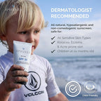 Transparent Mineral Sunscreen SPF 30, Non Nano Zinc Oxide Reef Safe Sunblock for Sensitive Skin, Biodegradable Broad Spectrum Body & Face Waterproof SPF Lotion, 1.65 Oz (2 Pack)