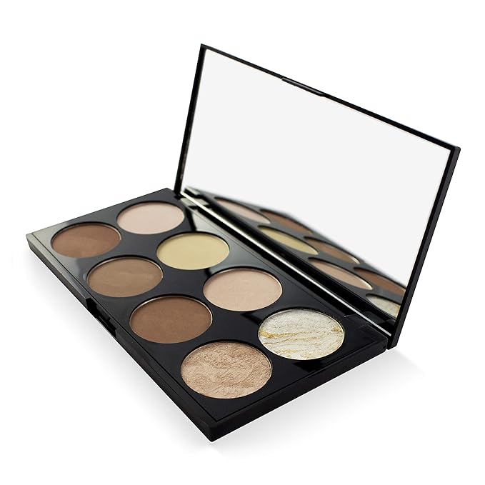 Makeup Revolution Ultra Contour Palette, Makeup Palette Includes Highlighters & Contour Shades, Adds Definition & Sculpts Features, Vegan, 13g