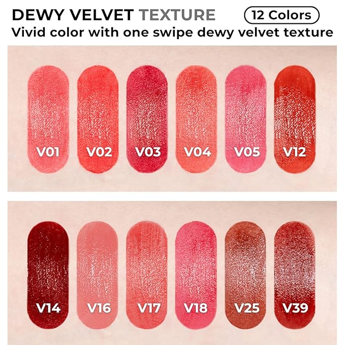 BBIA Last Velvet Tint NEW - Soft Creamy Matte Finish Lip Stain, Blur Effect & Velvety Texture, Long-Lasting, High Pigment, Non-Drying, Vegan, Korean Lip Makeup (V03 EXTRA RED, Pack of 1)