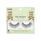 KISS Lash Couture The Muses Collection False Eyelashes - Empress, Black, Rounded, Doe-Eyed, Refined Faux Silk, Contact Lens Friendly, Pliable Band, Comfortable, Reusable, Cruelty Free, Vegan | 1 Pair