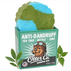 Otter co. Anti Dandruff Tea Tree Shampoo Bar – Nettle, Zinc, Green Tea, Apple Cider Vinegar, Anti Fungal Shampoo – Vegan, Natural, Cruelty & Sulfate Free – All Hair Types & Dry Scalp, USA Made